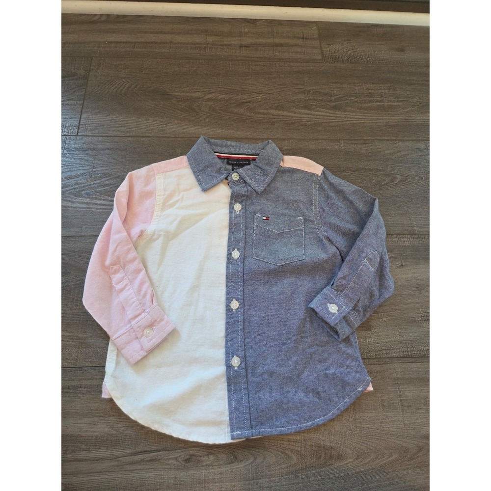 Tommy hilfigier toddler boy botton‎ down top 2t